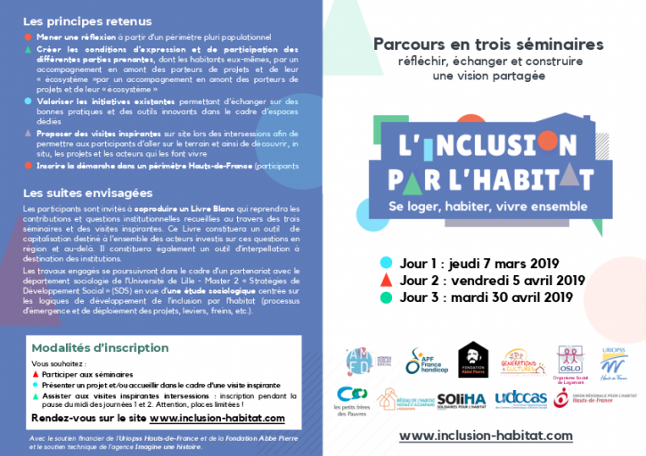 Parcours En Région HDF "Inclusion Par L'habitat - Se Loger, Habiter ...